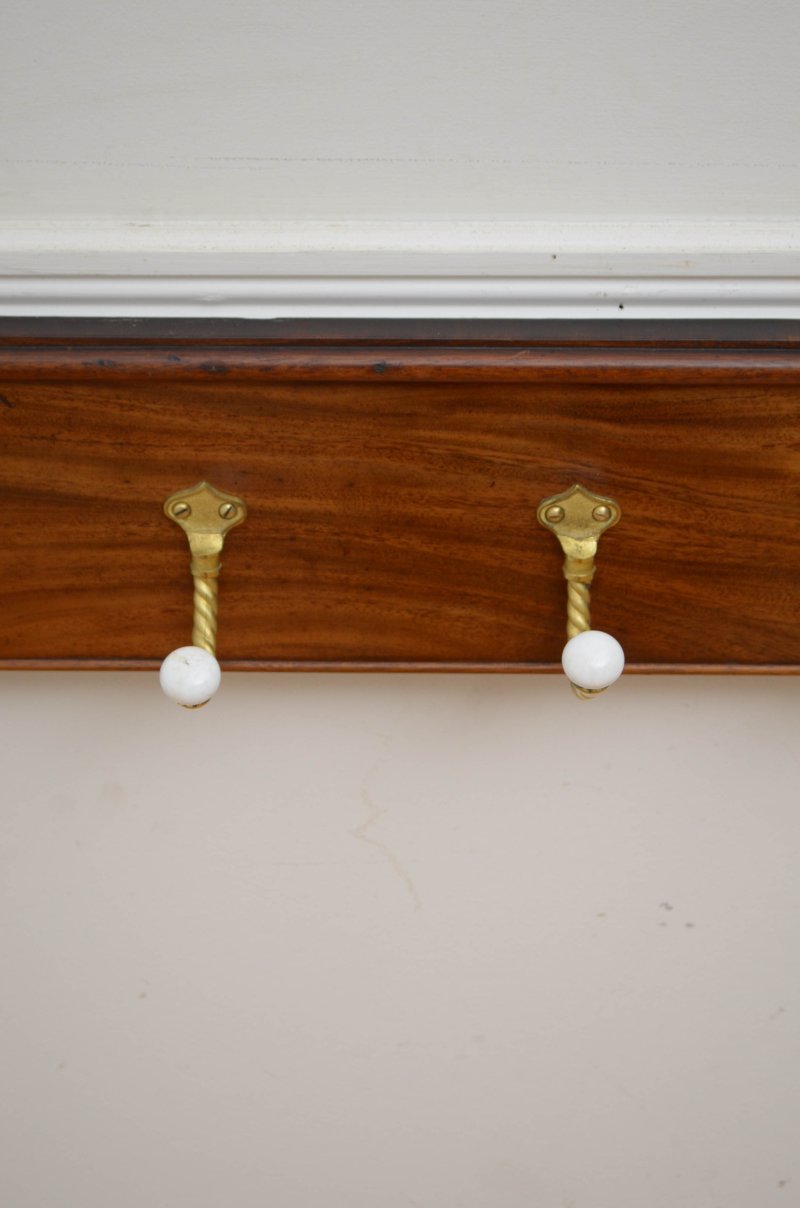 English Antique Coat Hooks Coat Rack - Image 6